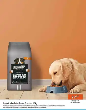 Aldi Nord Hundetrockenfutter Romeo Premium 12 Kg Angebot