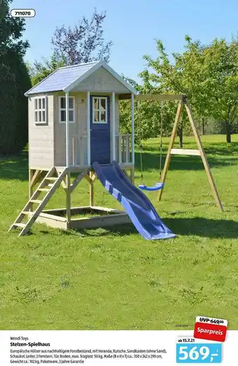Aldi Süd Wendi Toys Stelzen-spielhaus Angebot
