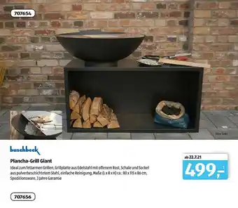 Aldi Süd Buschbeck Plancha-grill Giant Angebot