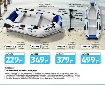 Aldi Süd Home Deluxe Schlauchboot Pike Eco Und Sport Angebot