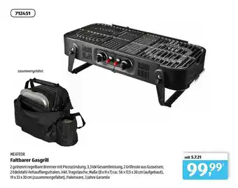 Aldi Süd Meateor Faltbarer Gasgrill Angebot