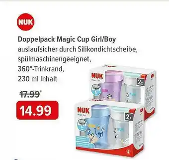 BabyOne Doppelpack Magic Cup Girl Boy Nuk Angebot