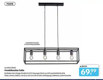 Aldi Süd Leuchten Direkt Pendelleuchte Fabio Angebot