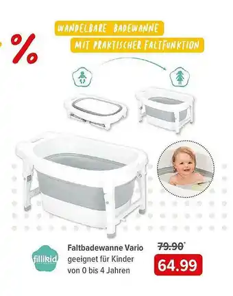 BabyOne Faltbadewanne Vario Fillikid Angebot