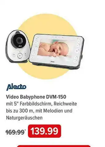 BabyOne Alerto Video Babyphone Dvm-150 Angebot