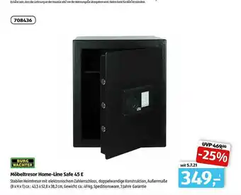 Aldi Süd Burg Wächter Möbeltresor Home-line Safe 45e Angebot