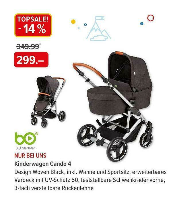 Bo Kinderwagen Cando 4 Angebot bei BabyOne