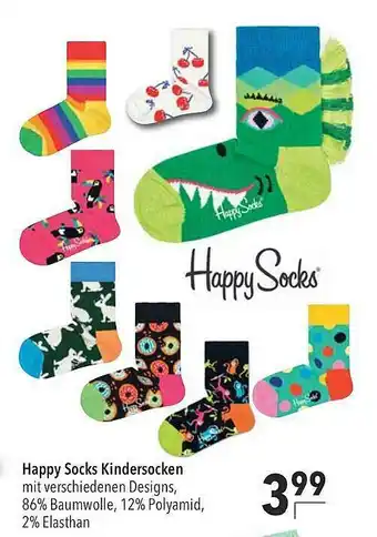 CITTI Markt Happy Socks Kindersocken Angebot