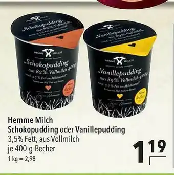 CITTI Markt Hemme Milch Schokopudding Oder Vanillepudding Angebot