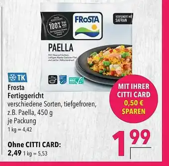 CITTI Markt Frosta Fertiggericht Tk Angebot