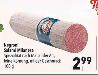 CITTI Markt Negroni Salami Milanese Angebot