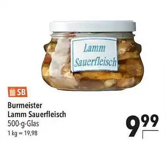 CITTI Markt Burmeister Lamm Sauerfleisch Angebot