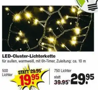 Repo Markt LED-Cluster-Lichterkette 500 Lichter Angebot