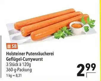 CITTI Markt Holsteiner Putenräucherei Geflügel-currywurst Angebot