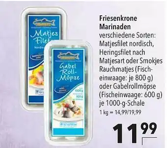 CITTI Markt Friesenkrone Marinaden Angebot