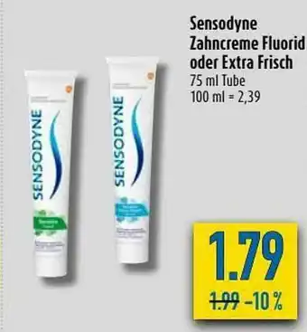 diska Sensodyne Zahncreme Flourid Oder Extra Frisch Angebot