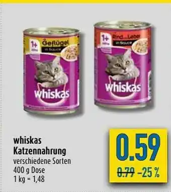 diska Whiskas Katzennahrrung Angebot