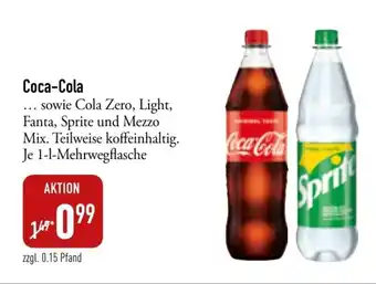 Galeria Markthalle Coca Cola o. Sprite 1L Angebot