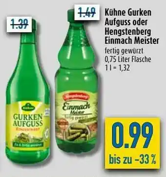 diska Kühne Gurken Aufguss Oder Hengstenberg Einmach Meister Angebot