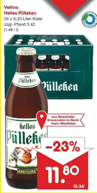 Netto Getränke Discount Veltins Helles Pulleken 24*330ml Angebot