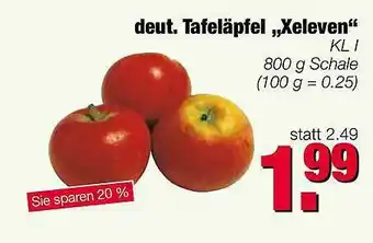 Edeka Scherer Tafeläpfel „Xeleven” Angebot