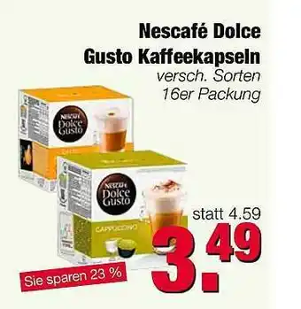 Edeka Scherer Nescafé Dolce Gusto Kaffeekapseln Angebot