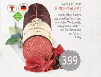 Edeka Struve Rack & Rüther Rindersalami Angebot