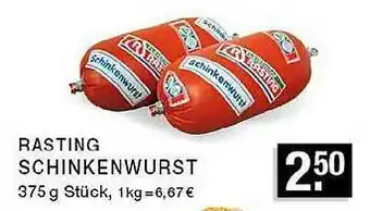 Edeka Zurheide Rasting Schinkenwurst Angebot