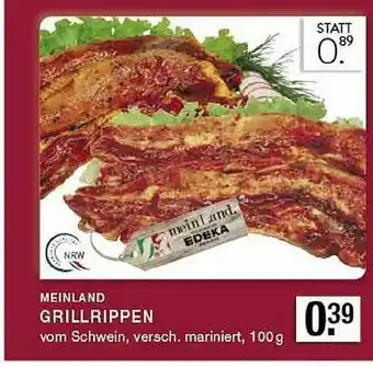 Edeka Zurheide Meinland Grillrippen Angebot