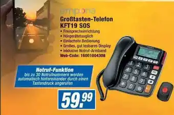 Expert Groñtasten-telefon Kft19 Sos Angebot