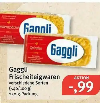 Feneberg Gaggli Frischeiteigwaren Angebot