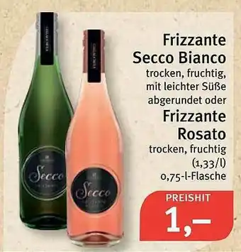 Feneberg Frizzante Secco Bianco Oder Frizzante Rosato Angebot