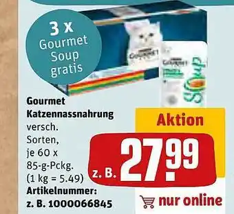 REWE Gourmet katzennassnahrung Angebot