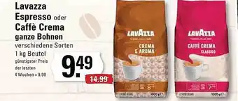 Meyer's Frischemarkt Lavazza espresso oder caffè crema ganze bohnen Angebot