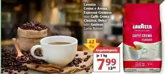 Globus Lavazza Crema E Aroma, Espresso Cremoso Oder Caffe Crema Classico Crema Classico, Dolce Oder Gustoso Angebot