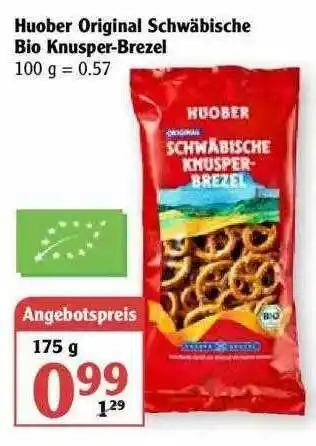 Globus Huober Original Schwäbischebio Knusper-brezel Angebot