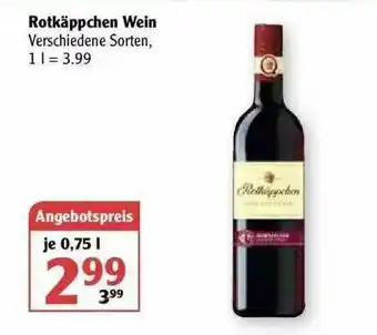 Globus Rotkäppchen Wein Angebot