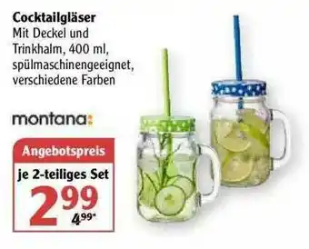 Globus Montana Cocktailgläser Angebot