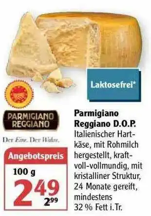 Globus Parmigiano Reggiano D.o.p Angebot