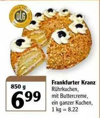 Globus Frankfurter Kranz Angebot