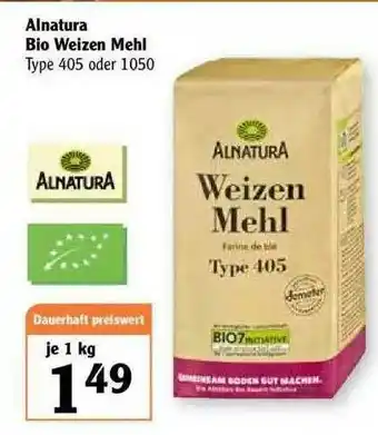 Globus Alnatura Bio Welzen Mehl Angebot