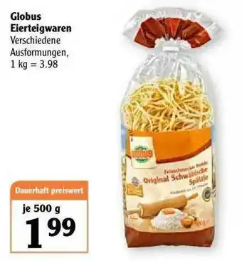 Globus Globus Eierteigwaren Angebot