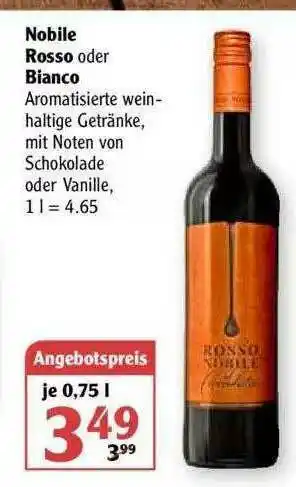 Globus Nobile Rosso Oder Bianco Angebot