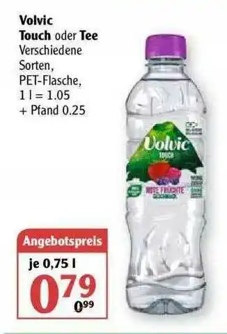 Globus Volvic Touch Oder Tee Angebot