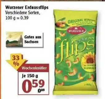 Globus Wurzener Erdnussflips Angebot