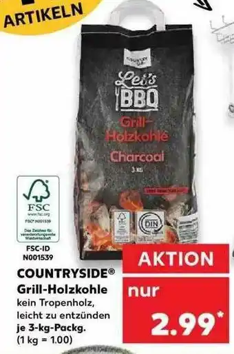 Kaufland Countrysiide Grill-holzkohle Angebot