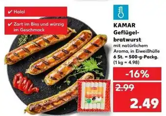 Kaufland Kamar Geflügelbratwurst Angebot