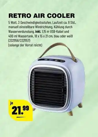 Leitermann Baumarkt Retro Air Cooler Angebot