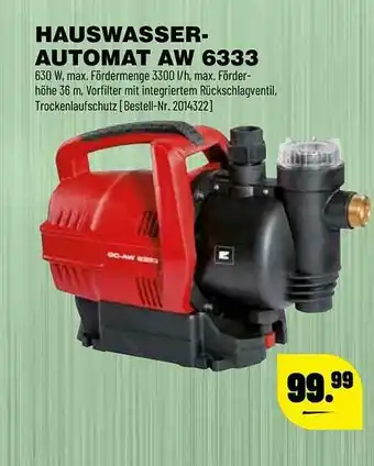 Leitermann Baumarkt Hauswasser-automat Aw 6333 Angebot