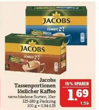 Marktkauf Jacobs Tassenportionen Löslicher Kaffee Angebot